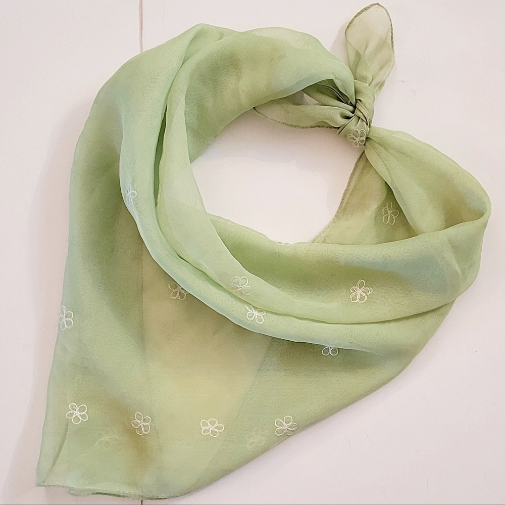 Green mini Scarf